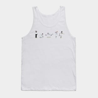 Cricket players and umpire Tank Top